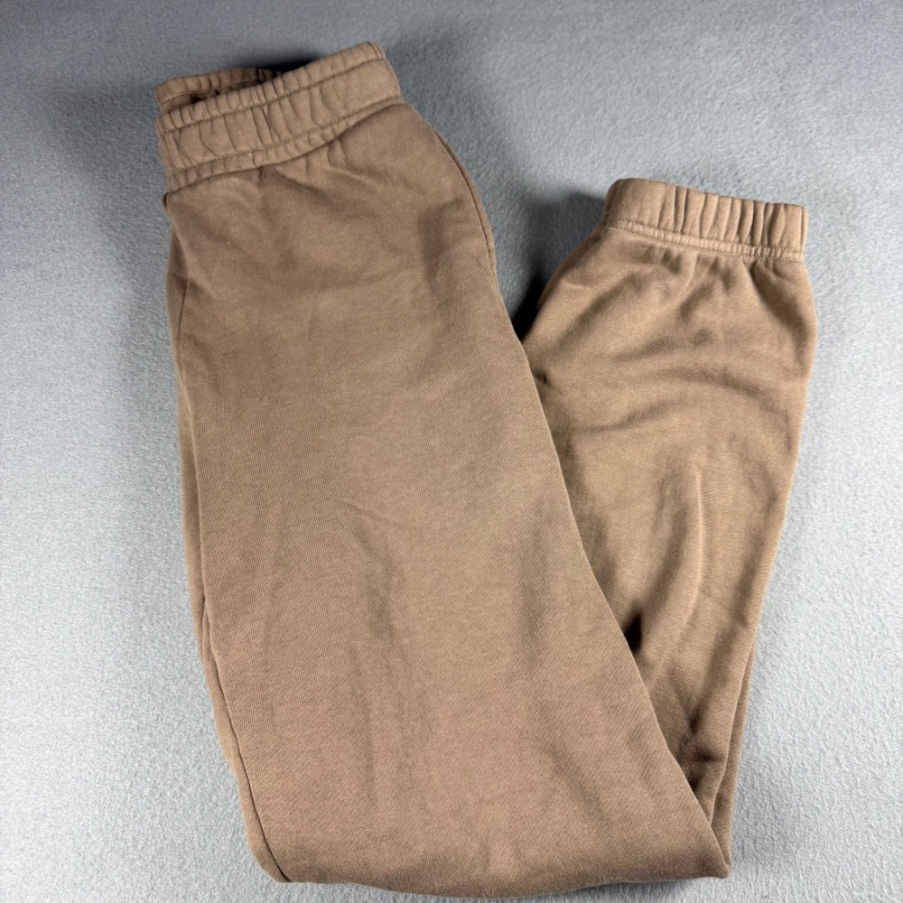 Wilfred Free Aritzia Womens XS High Waisted Jogger Sweatpants Brown French Terry